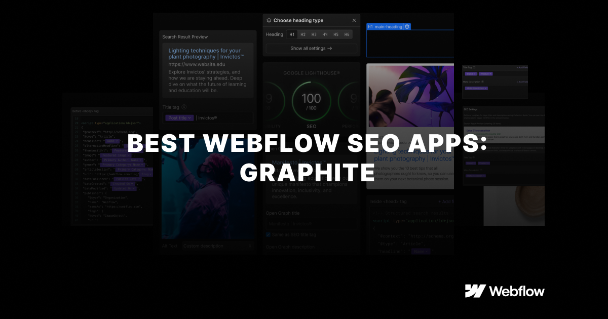 Graphite for Webflow SEO