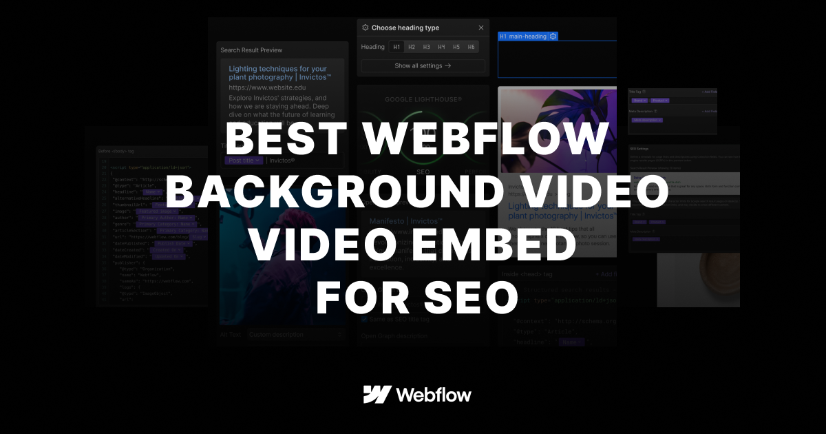 Video on Webflow: Background Video, Embeds, and When to Ditch YouTube